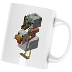 Casa si Gradina - Bucatarie si vesela - Cani si pahare - Cani si cesti - Cana Pigman Gaina Minecraft, alba, 330 ml - Infinity.ro