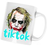 Casa si Gradina - Bucatarie si vesela - Cani si pahare - Cani si cesti - Cana Joker TikTok Creator Legend Tiktoker, alba, 330 ml - Infinity.ro