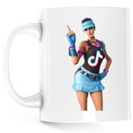 Casa si Gradina - Bucatarie si vesela - Cani si pahare - Cani si cesti - Cana Volley Girl Fortnite Tiktok, alba, 330 ml - Infinity.ro