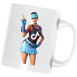 Casa si Gradina - Bucatarie si vesela - Cani si pahare - Cani si cesti - Cana Volley Girl Fortnite Tiktok, alba, 330 ml - Infinity.ro