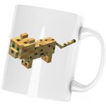 Casa si Gradina - Bucatarie si vesela - Cani si pahare - Cani si cesti - Cana Minecraft Ocelot Mob, alba, 330 ml - Infinity.ro