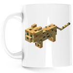 Casa si Gradina - Bucatarie si vesela - Cani si pahare - Cani si cesti - Cana Minecraft Ocelot Mob, alba, 330 ml - Infinity.ro