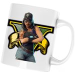 Casa si Gradina - Bucatarie si vesela - Cani si pahare - Cani si cesti - Cana Fortnite Girl GTA, alba, 330 ml - Infinity.ro