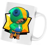 Casa si Gradina - Bucatarie si vesela - Cani si pahare - Cani si cesti - Cana Leon Brawl Stars Fortnite, alba, 330 ml - Infinity.ro