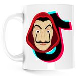Casa si Gradina - Bucatarie si vesela - Cani si pahare - Cani si cesti - Cana Casa de Papel Tiktok Tik Tok Creator, alba, 330 ml - Infinity.ro