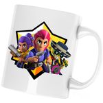 Casa si Gradina - Bucatarie si vesela - Cani si pahare - Cani si cesti - Cana Brawl Stars Game Team, alba, 330 ml - Infinity.ro