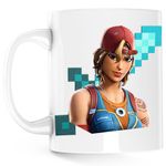 Casa si Gradina - Bucatarie si vesela - Cani si pahare - Cani si cesti - Cana Sparkplug Fortnite Minecraft Diamond Sword, alba, 330 ml - Infinity.ro