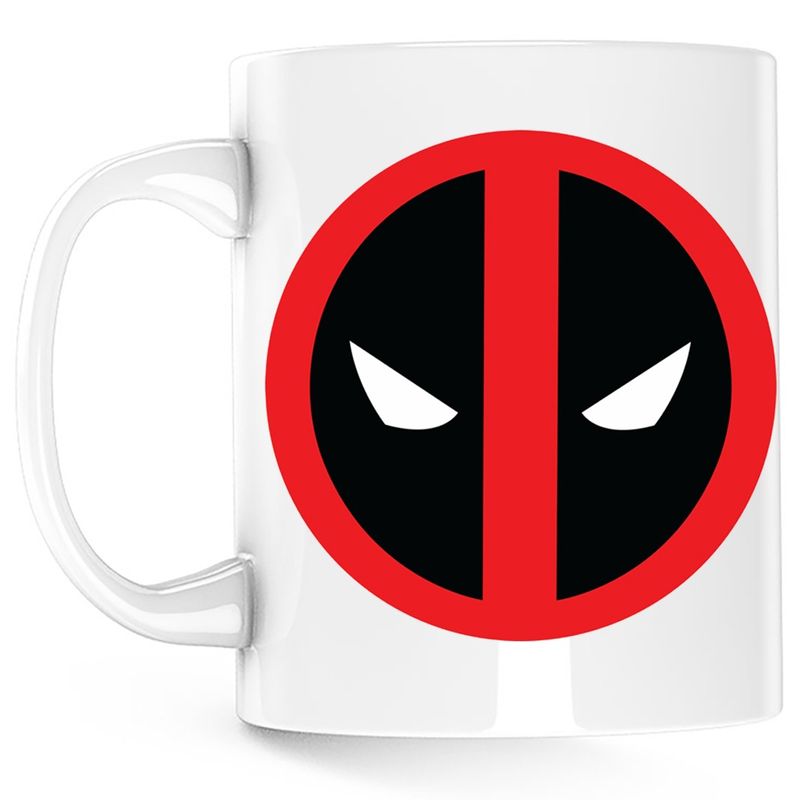 Casa si Gradina - Bucatarie si vesela - Cani si pahare - Cani si cesti - Cana Deadpool Ninja Face, alba, 330 ml - Infinity.ro