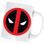 Casa si Gradina - Bucatarie si vesela - Cani si pahare - Cani si cesti - Cana Deadpool Ninja Face, alba, 330 ml - Infinity.ro