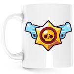 Casa si Gradina - Bucatarie si vesela - Cani si pahare - Cani si cesti - Cana Brawl Stars Play CSGO, alba, 330 ml - Infinity.ro