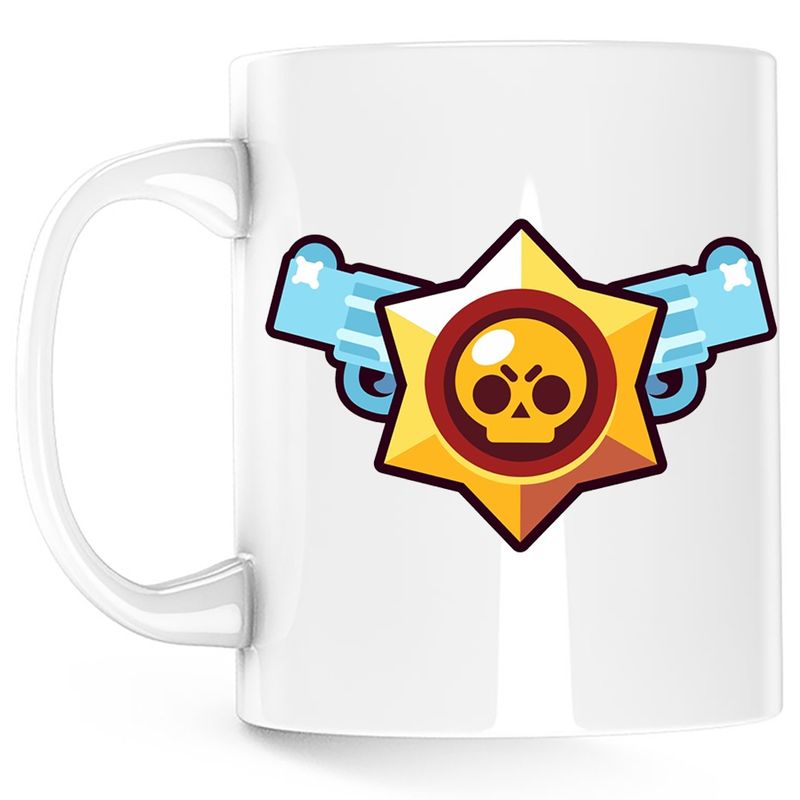 Casa si Gradina - Bucatarie si vesela - Cani si pahare - Cani si cesti - Cana Brawl Stars Play CSGO, alba, 330 ml - Infinity.ro
