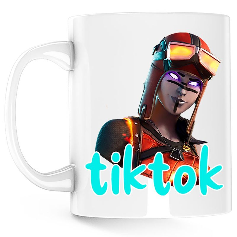 Casa si Gradina - Bucatarie si vesela - Cani si pahare - Cani si cesti - Cana Blaze Fortnite Tiktok Skin, alba, 330 ml - Infinity.ro