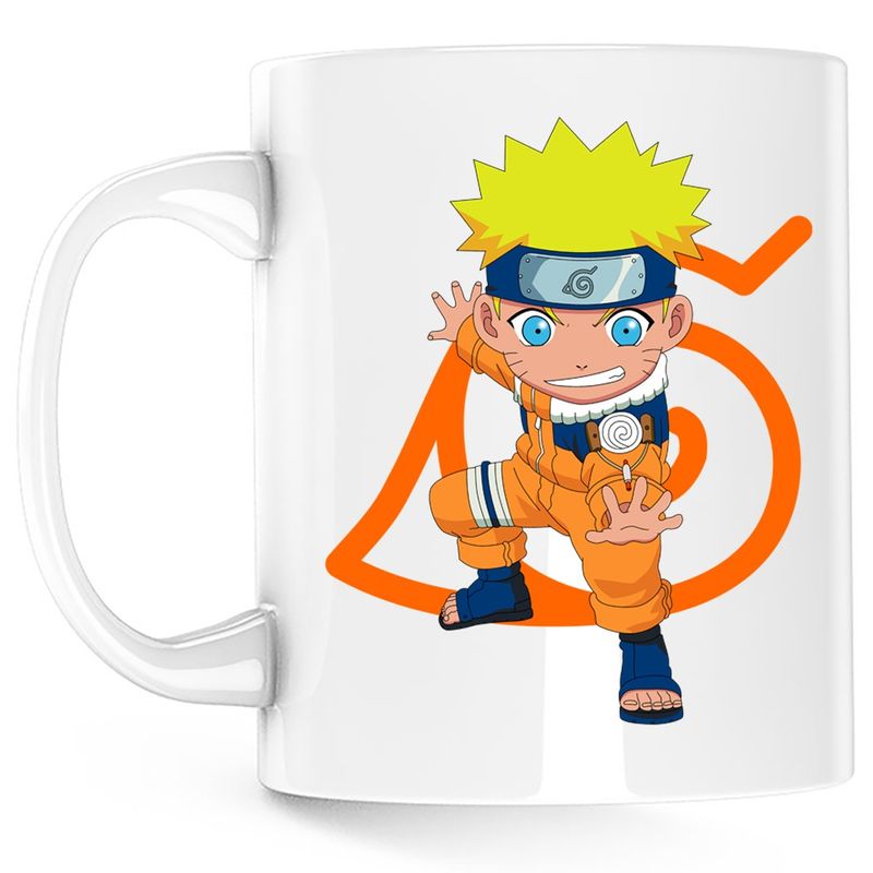 Casa si Gradina - Bucatarie si vesela - Cani si pahare - Cani si cesti - Cana Naruto Uzumaki Chibi Manga Anime, alba, 330 ml - Infinity.ro