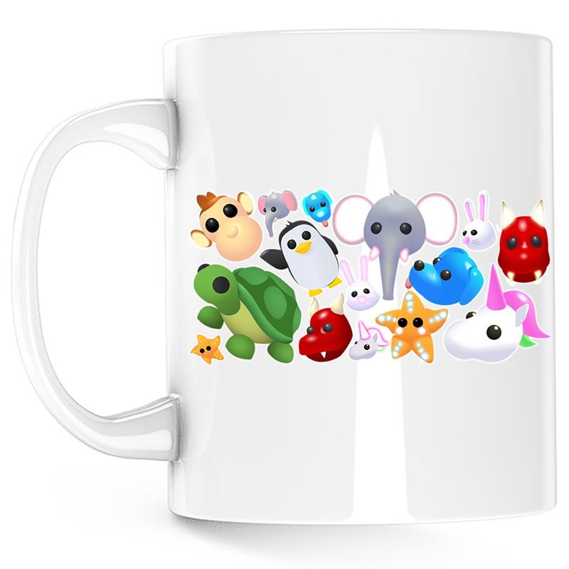 Casa si Gradina - Bucatarie si vesela - Cani si pahare - Cani si cesti - Cana Roblox Adopt Me Cute Pets Collection, alba, 330 ml - Infinity.ro
