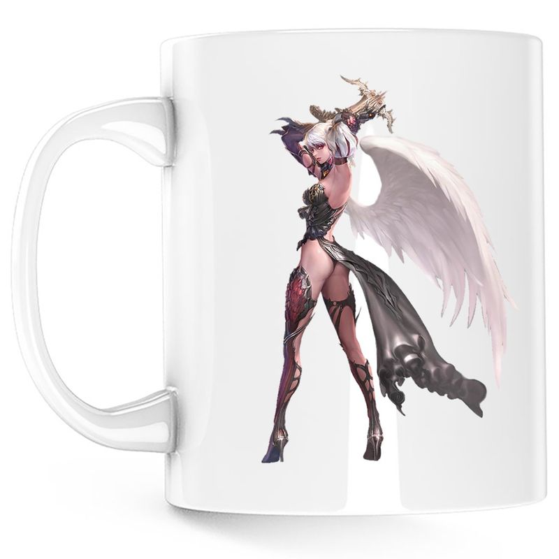 Casa si Gradina - Bucatarie si vesela - Cani si pahare - Cani si cesti - Cana Lineage Dark Elf Epic Game, alba, 330 ml - Infinity.ro