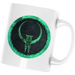 Casa si Gradina - Bucatarie si vesela - Cani si pahare - Cani si cesti - Cana Quake Icon Emblema Logo, alba, 330 ml - Infinity.ro