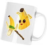 Casa si Gradina - Bucatarie si vesela - Cani si pahare - Cani si cesti - Cana Fortnite Peely Skin Epic Weapon, alba, 330 ml - Infinity.ro