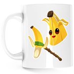 Casa si Gradina - Bucatarie si vesela - Cani si pahare - Cani si cesti - Cana Fortnite Peely Skin Epic Weapon, alba, 330 ml - Infinity.ro