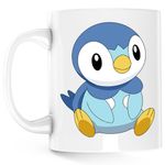 Casa si Gradina - Bucatarie si vesela - Cani si pahare - Cani si cesti - Cana Pokemon Go Piplup Pinguin Plus Card, alba, 330 ml - Infinity.ro