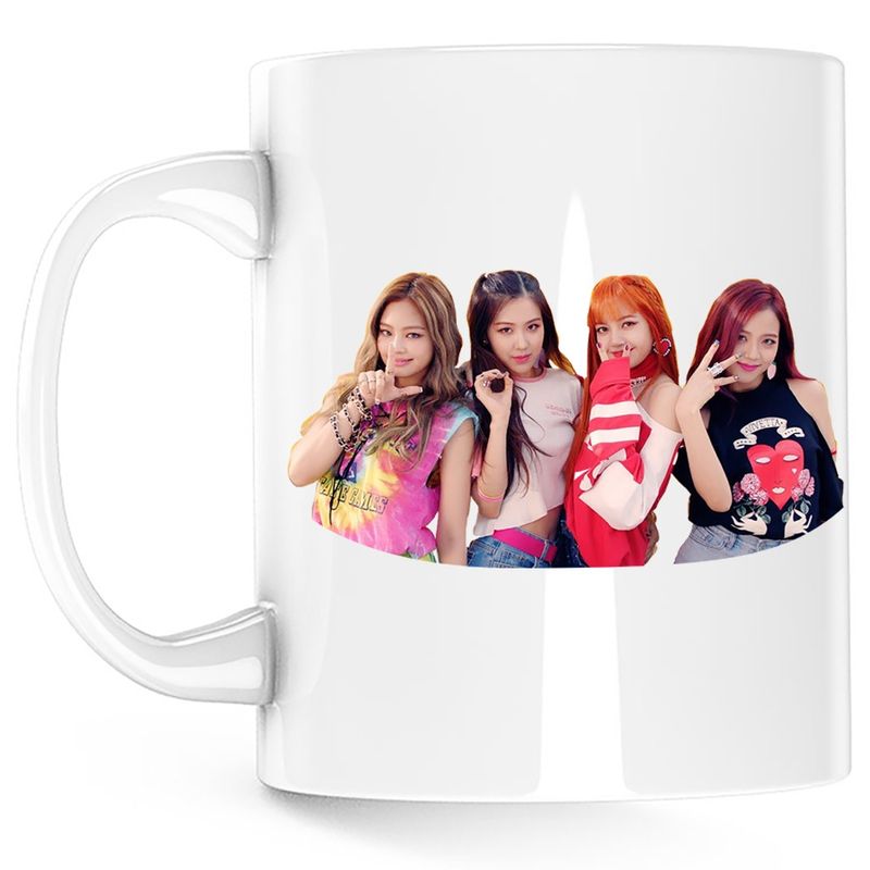 Casa si Gradina - Bucatarie si vesela - Cani si pahare - Cani si cesti - Cana Blackpink K Pop Album As If It's Your Last, alba, 330 ml - Infinity.ro
