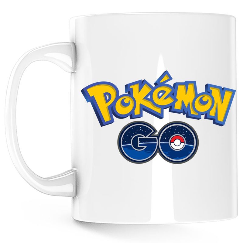 Casa si Gradina - Bucatarie si vesela - Cani si pahare - Cani si cesti - Cana Pokemon Go Logo Emblem Game, alba, 330 ml - Infinity.ro