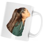 Casa si Gradina - Bucatarie si vesela - Cani si pahare - Cani si cesti - Cana Ariana Grande Bang Cloud Merch, alba, 330 ml - Infinity.ro