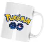 Casa si Gradina - Bucatarie si vesela - Cani si pahare - Cani si cesti - Cana Pokemon Go Logo Emblem Game, alba, 330 ml - Infinity.ro
