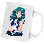 Casa si Gradina - Bucatarie si vesela - Cani si pahare - Cani si cesti - Cana Sailor Moon Neptun Girl Cartoon, alba, 330 ml - Infinity.ro