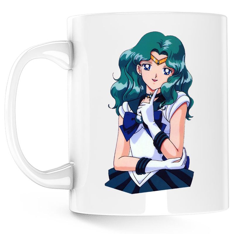 Casa si Gradina - Bucatarie si vesela - Cani si pahare - Cani si cesti - Cana Sailor Moon Neptun Girl Cartoon, alba, 330 ml - Infinity.ro