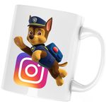 Casa si Gradina - Bucatarie si vesela - Cani si pahare - Cani si cesti - Cana Paw Patrol Instagram Creator Insta Politist, alba, 330 ml - Infinity.ro