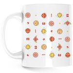 Casa si Gradina - Bucatarie si vesela - Cani si pahare - Cani si cesti - Cana Sailor Moon Diademe Insigne, alba, 330 ml - Infinity.ro
