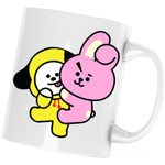 Casa si Gradina - Bucatarie si vesela - Cani si pahare - Cani si cesti - Cana BT21 Chimmy Cooky BTS Kpop Baby, alba, 330 ml - Infinity.ro