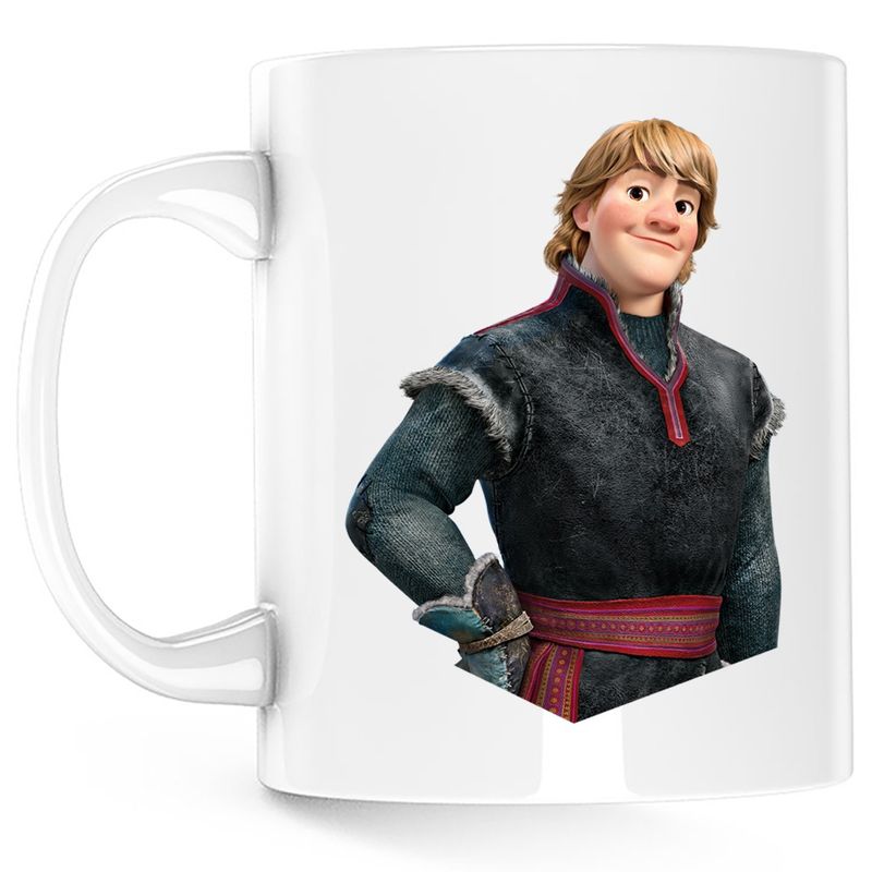 Casa si Gradina - Bucatarie si vesela - Cani si pahare - Cani si cesti - Cana Hans Elsa Frozen Desene Animate, alba, 330 ml - Infinity.ro