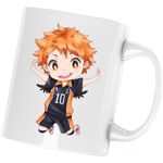 Casa si Gradina - Bucatarie si vesela - Cani si pahare - Cani si cesti - Cana Haikyuu Hinata Chibi Volei Game Haikyu!!, alba, 330 ml - Infinity.ro