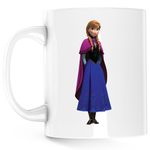 Casa si Gradina - Bucatarie si vesela - Cani si pahare - Cani si cesti - Cana Printesa Anna Kristoff Regatul de Gheata, alba, 330 ml - Infinity.ro