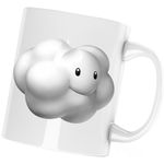 Casa si Gradina - Bucatarie si vesela - Cani si pahare - Cani si cesti - Cana Super Mario Bros Nor Wii 3D World, alba, 330 ml - Infinity.ro