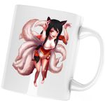 Casa si Gradina - Bucatarie si vesela - Cani si pahare - Cani si cesti - Cana League of Legends Ahri Nine Tailed Fox Vulpita, alba, 330 ml - Infinity.ro