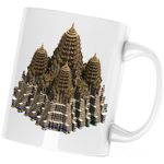 Casa si Gradina - Bucatarie si vesela - Cani si pahare - Cani si cesti - Cana Age of Empires Rise of Rajas Prambanan Cladire Asia Templu, alba, 330 ml - Infinity.ro