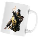 Casa si Gradina - Bucatarie si vesela - Cani si pahare - Cani si cesti - Cana Mortal Kombat Scorpion Deadly Alliance Video Game Fatalitate, alba, 330 ml - Infinity.ro