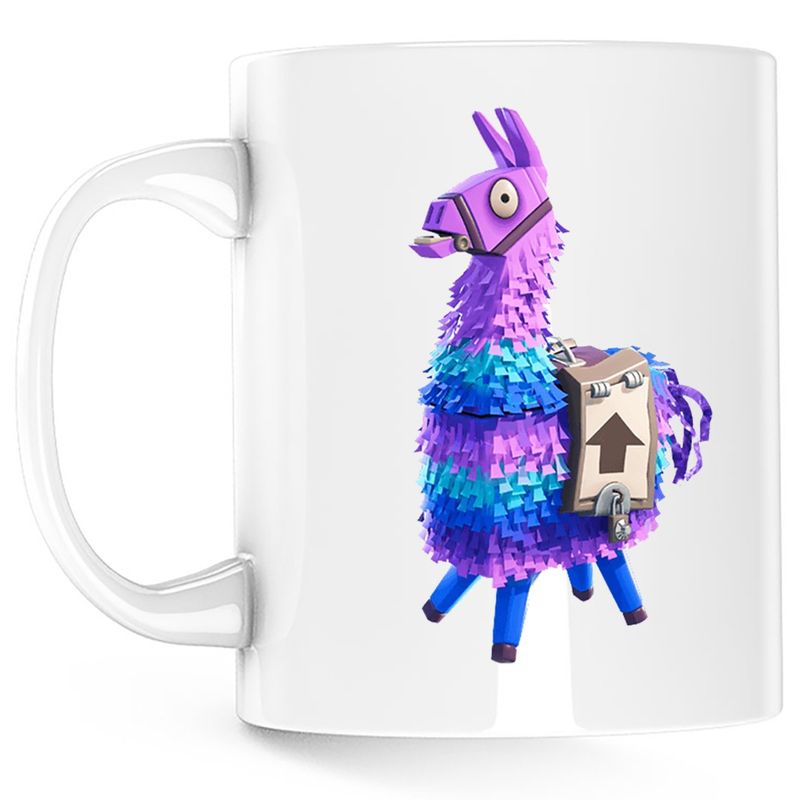 Casa si Gradina - Bucatarie si vesela - Cani si pahare - Cani si cesti - Cana Llama Fortnite Play, alba, 330 ml - Infinity.ro