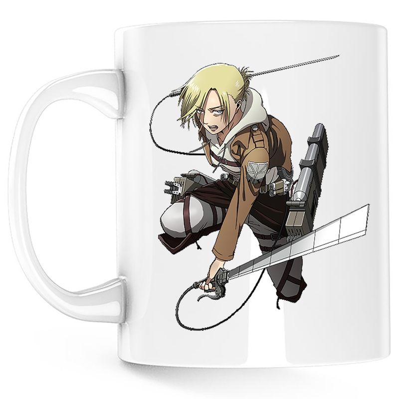 Casa si Gradina - Bucatarie si vesela - Cani si pahare - Cani si cesti - Cana Attack on Titan Annie Leonhart Anime Manga, alba, 330 ml - Infinity.ro