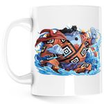 Casa si Gradina - Bucatarie si vesela - Cani si pahare - Cani si cesti - Cana Jinbei Blue Whale One Piece Marine Pirate, alba, 330 ml - Infinity.ro
