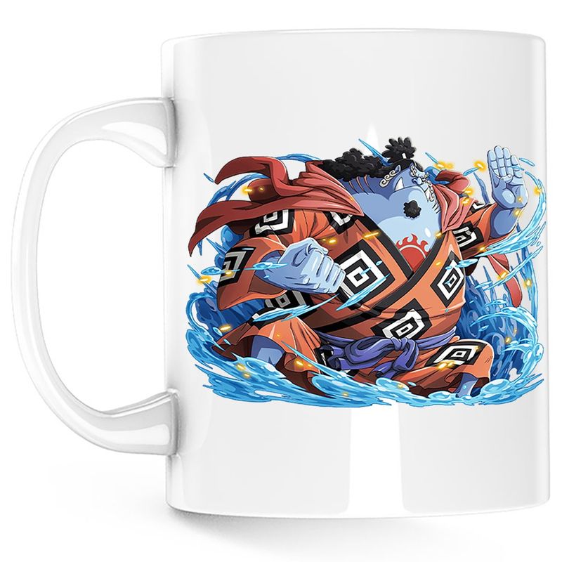 Casa si Gradina - Bucatarie si vesela - Cani si pahare - Cani si cesti - Cana Jinbei Blue Whale One Piece Marine Pirate, alba, 330 ml - Infinity.ro