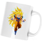 Casa si Gradina - Bucatarie si vesela - Cani si pahare - Cani si cesti - Cana Dragon Ball Z Goku Hacker Youtuber, alba, 330 ml - Infinity.ro