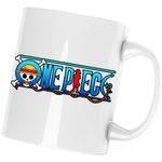 Casa si Gradina - Bucatarie si vesela - Cani si pahare - Cani si cesti - Cana One Piece Anime Manga Logo Serial, alba, 330 ml - Infinity.ro
