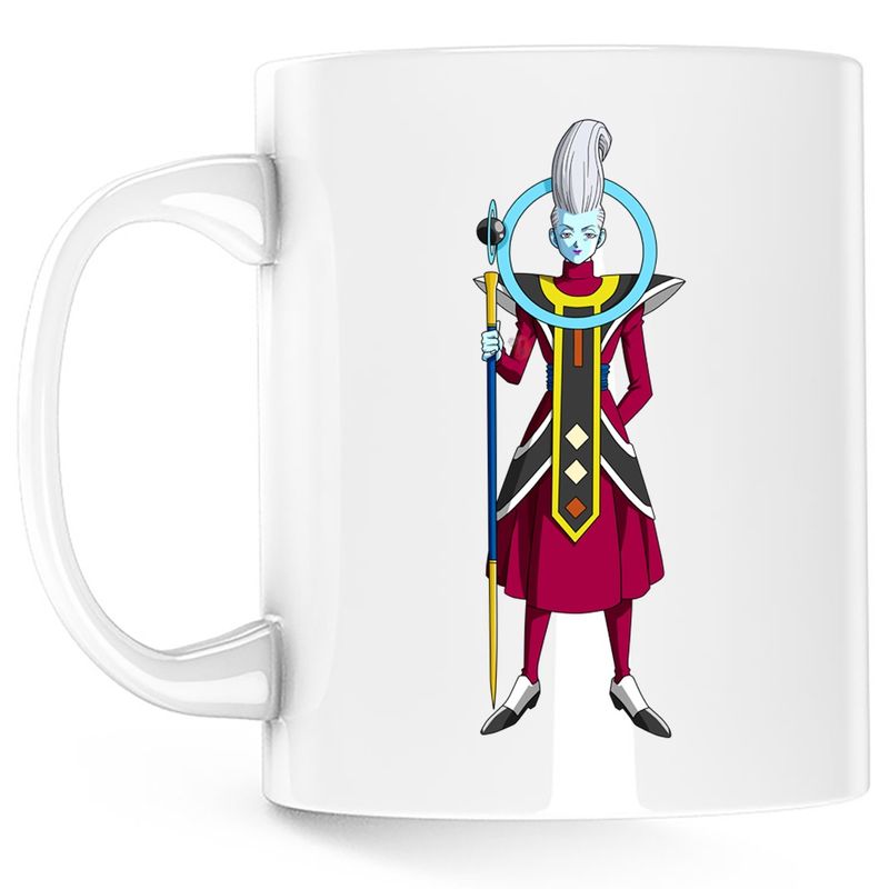 Casa si Gradina - Bucatarie si vesela - Cani si pahare - Cani si cesti - Cana Dragon Ball Z Saturn Beerus Space Anime, alba, 330 ml - Infinity.ro