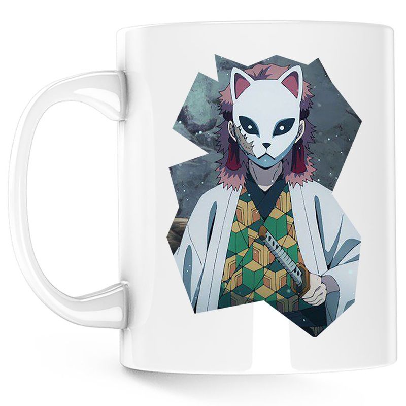 Casa si Gradina - Bucatarie si vesela - Cani si pahare - Cani si cesti - Cana Demon Slayer Sabito Samurai Girl, alba, 330 ml - Infinity.ro