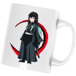 Casa si Gradina - Bucatarie si vesela - Cani si pahare - Cani si cesti - Cana Demon Slayer Muichiro Tokito Samurai, alba, 330 ml - Infinity.ro