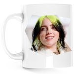 Casa si Gradina - Bucatarie si vesela - Cani si pahare - Cani si cesti - Cana Billie Eilish Foto Bad Guy, alba, 330 ml - Infinity.ro