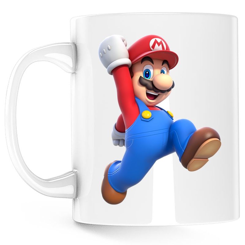 Casa si Gradina - Bucatarie si vesela - Cani si pahare - Cani si cesti - Cana Super Mario Bros Lego Game 3D World, alba, 330 ml - Infinity.ro